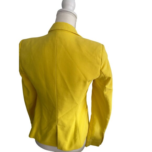 ZARA Basic Women's Yellow Jacket Blazer Size Small - Picture 5 of 8